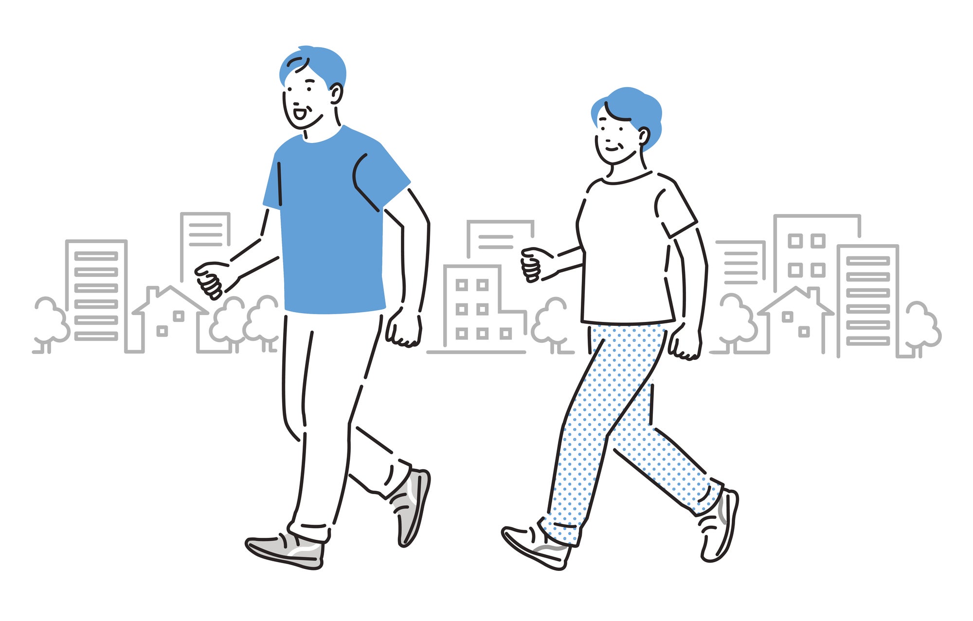 軽い運動のイラスト