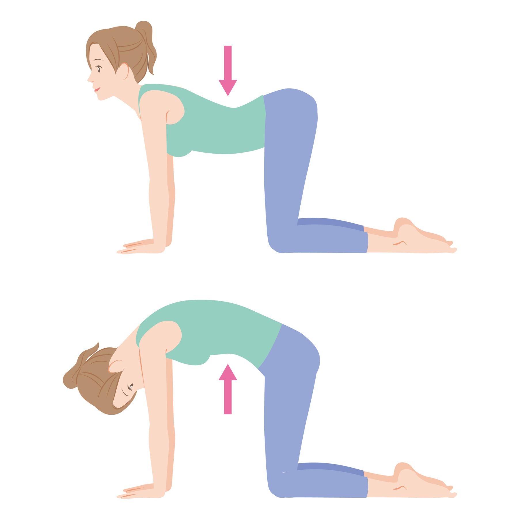 朝 ストレッチのイラスト