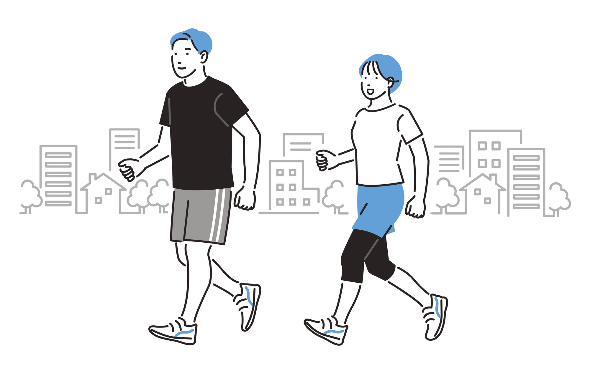 有酸素運動のイラスト